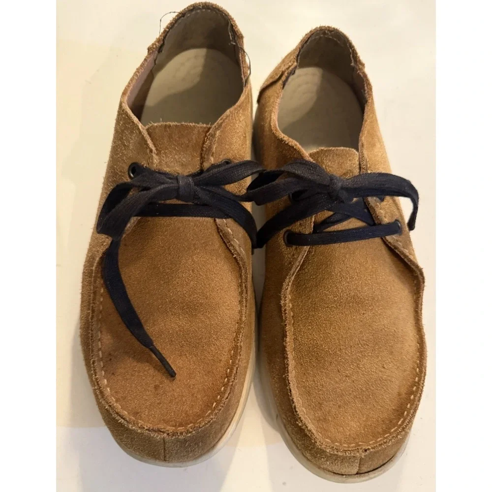 CROCS Men's Tan Nubuck Walu Chukka Lace Up Sz- 10 Moccasin‎ Casual Comfort Rare